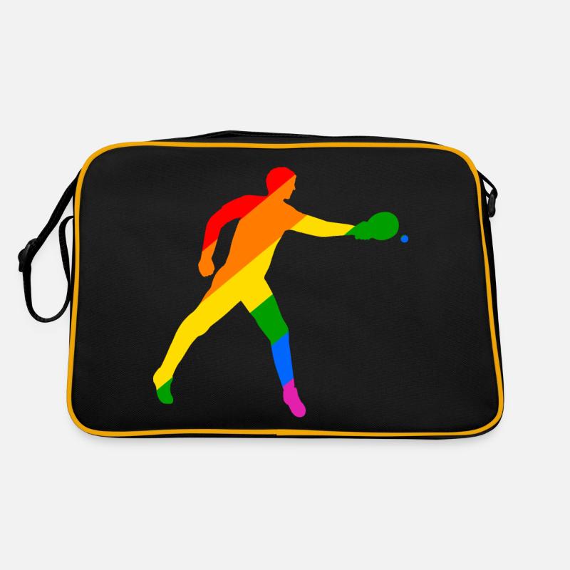 Colorful table tennis Retro Bag