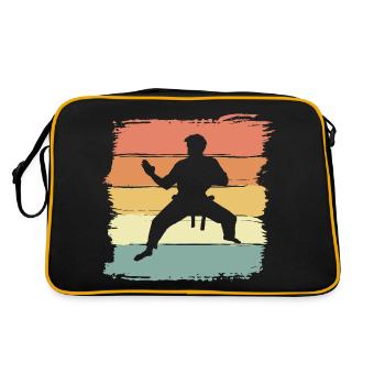 Karaté vintage rétro karaté légende - Sac Retro - noir/or - Dos
