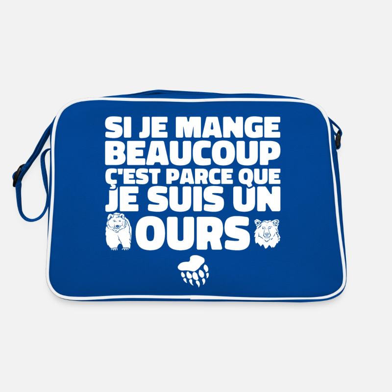 Je Mange Beaucoup ç'est Parce Que Je Suis Un Ours Sac Retro