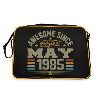 Vintage Mai 1985 Mai 1985 né en Mai 1985 Original - Sac Retro - noir/or - Dos