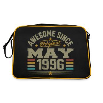 Vintage May 1996 May 1996 Born in May 1996 Original - Retro Bag - black/gold - Back