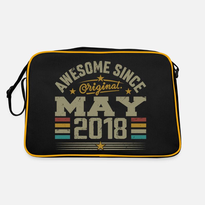 Vintage May 2018 May 2018 Born in May 2018 Original Retro Bag