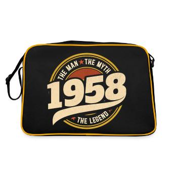 Man 1958 The Legend 65 Years Anniversary - Retro Bag - black/gold - Back