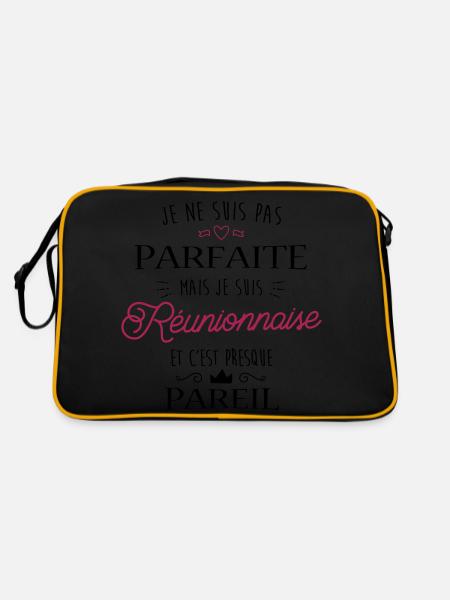 Réunionnaise Parfaite - Sac Retro - noir/or