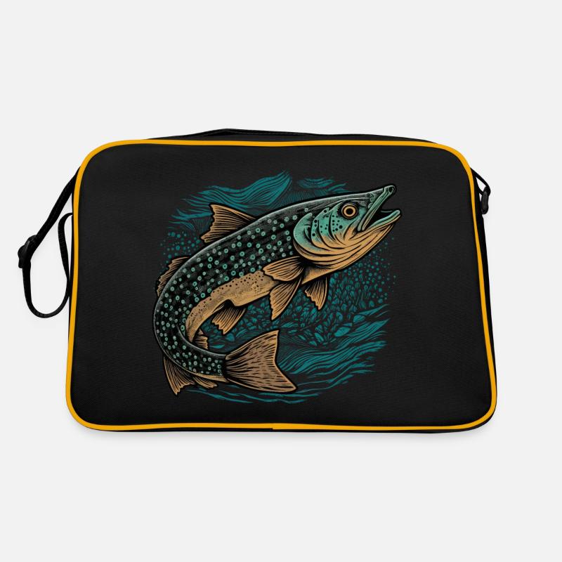 Fish Artwork Retro Bag