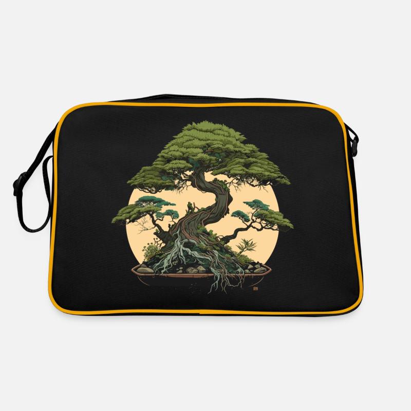 Moonlit Bonsai Tree Retro Bag