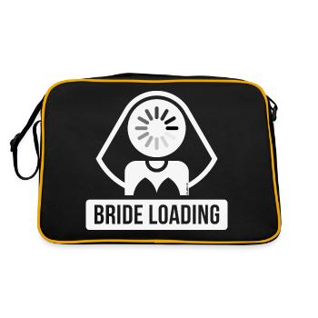 Chargement de la mariée (Nuit de poule / Enterrement de vie de jeune fille / W) - Sac Retro - noir/or - Dos