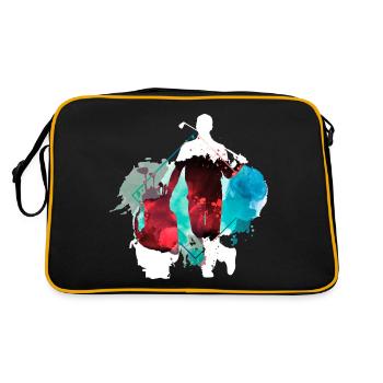 Golf Golfing Golfer Sport Hobby Club Bunt - Retro Bag - black/gold - Back