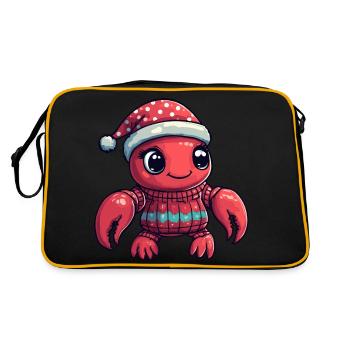 Crabe homard Noël - Sac Retro - noir/or - Dos