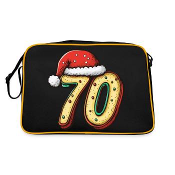 70 Number Christmas Cookie - Retro Bag - black/gold - Back