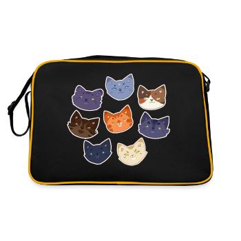 Warrior Cats Firestar Feuerstern Greystripe - Retro Bag - black/gold - Back