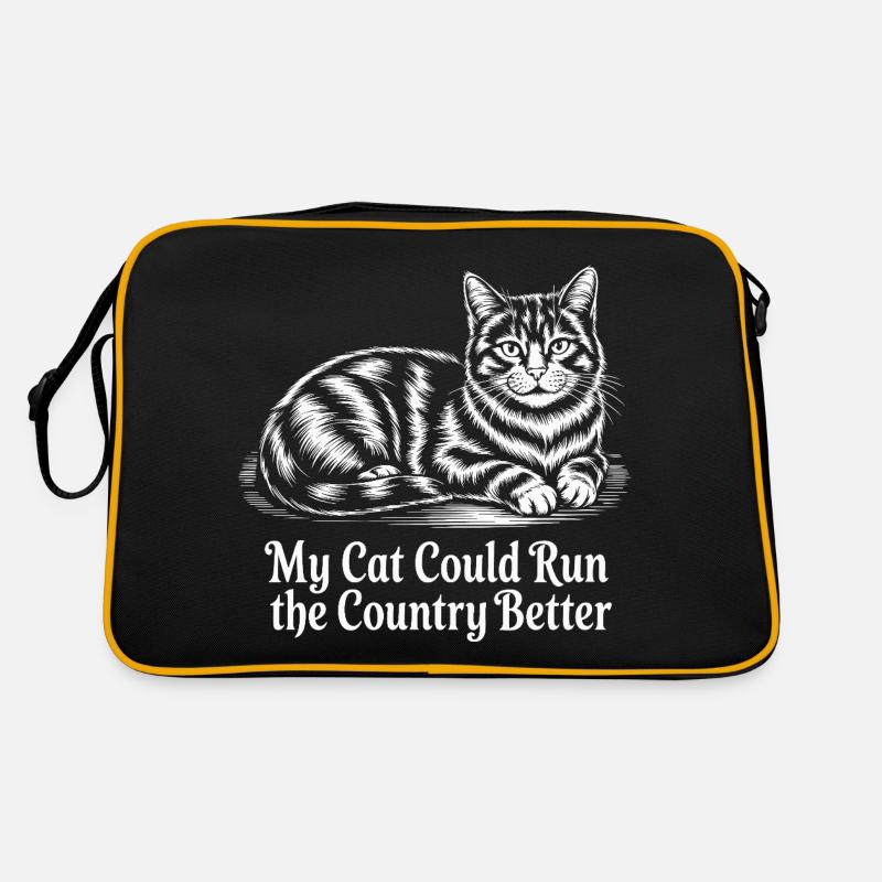 My cat would govern the country better Retro Bag