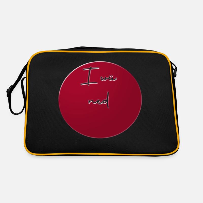 Ich will nicht Retro Tasche