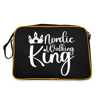 Marche Nordique Homme Roi De La Marche Nordique - Sac Retro - noir/or - Dos