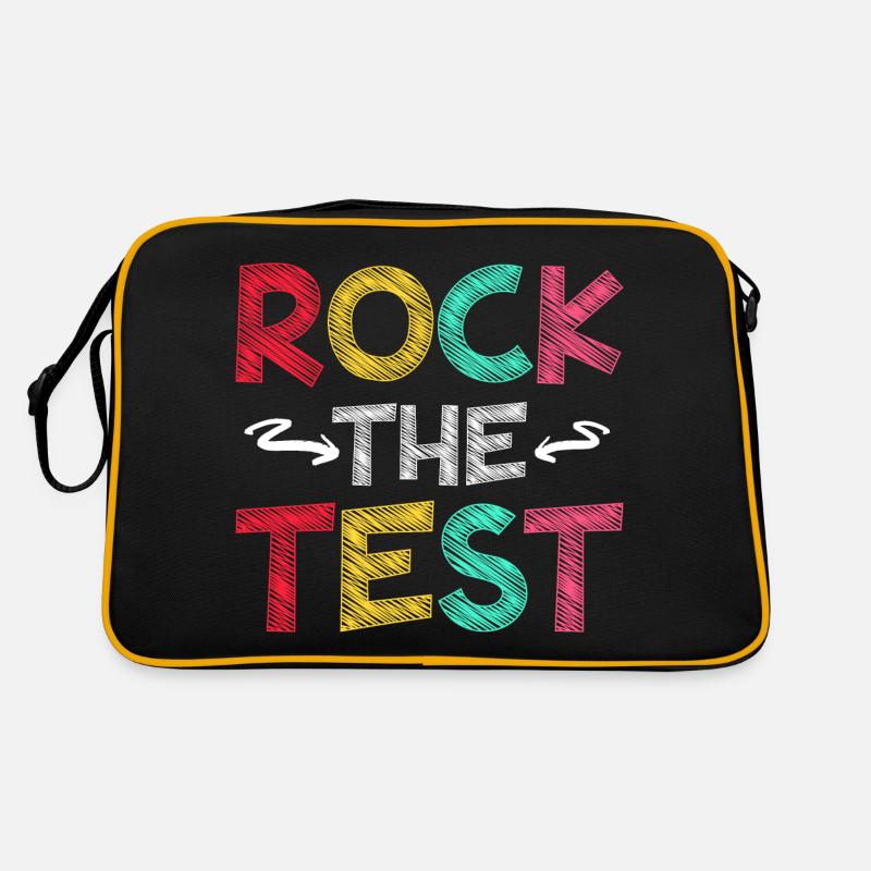 Rock The Test Motivation Student Teacher Retro Bag