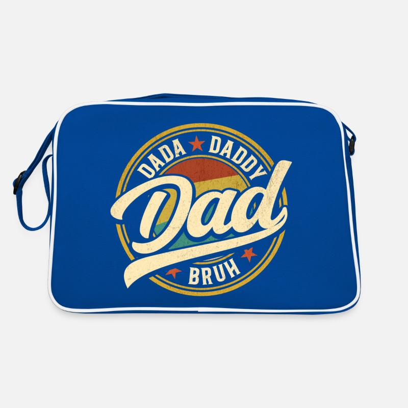 Dada Papa Bruh Vatertagsgeschenk 2024 Retro Tasche