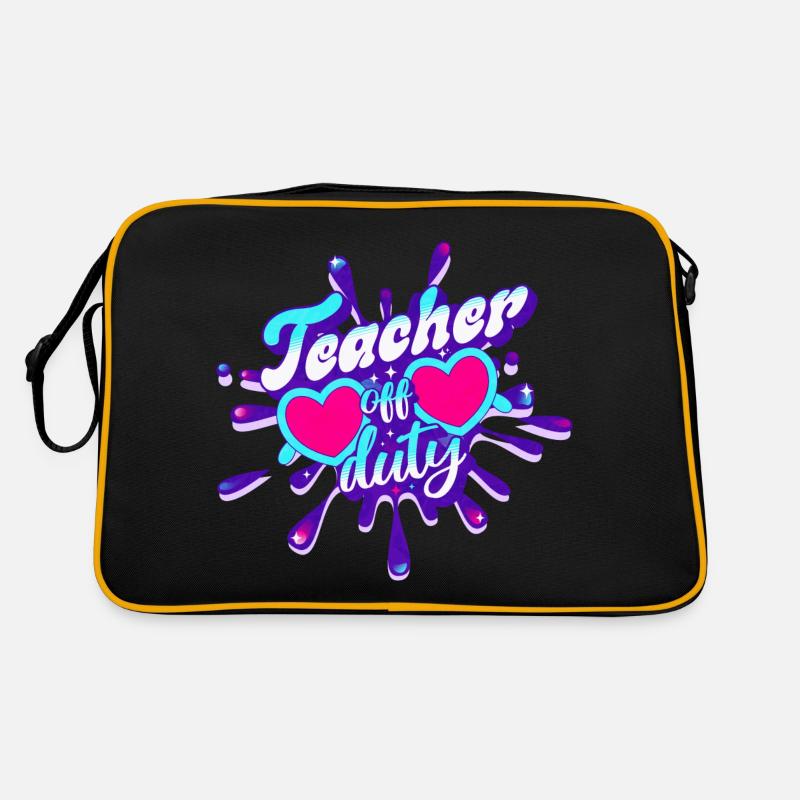 Dernier Jour École Vacances Été Enseignant Sac Retro
