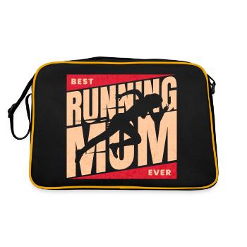 Maman Coureuse Marathon Meilleure Maman Runner - Sac Retro - noir/or - Dos