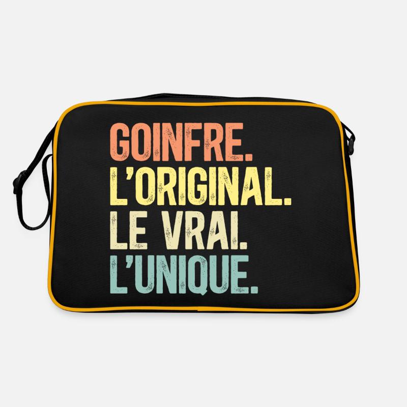 Goinfre L'Original Le Vrai L'Unique Homme Sac Retro