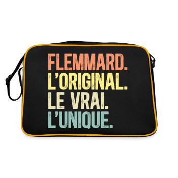Flemmard L'Original Le Vrai L'Unique Fainéant - Sac Retro - noir/or - Dos