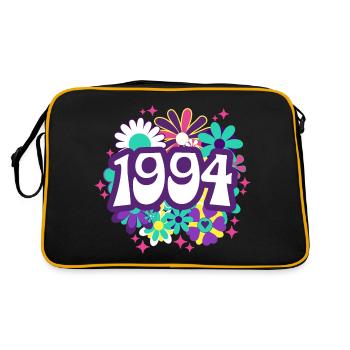 Rétro Groovy Année 1994 Femme 30 Ans Anniversaire - Sac Retro - noir/or - Dos