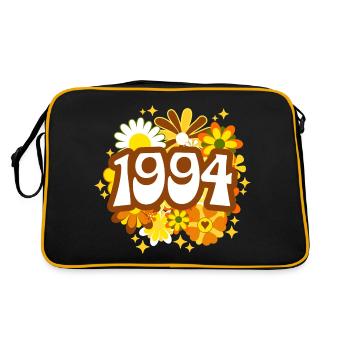 Rétro Groovy Année 1994 Femme 30 Ans Anniversaire - Sac Retro - noir/or - Dos
