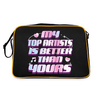 Artistes Meilleurs Que Les Tiens Fan De Musique - Sac Retro - noir/or - Dos