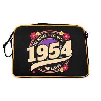 Année 1954 La Légende 70 Ans Anniversaire - Sac Retro - noir/or - Dos