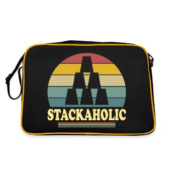 Cup Stacing Stackaholic Sport Stacking - Sac Retro - noir/or - Dos