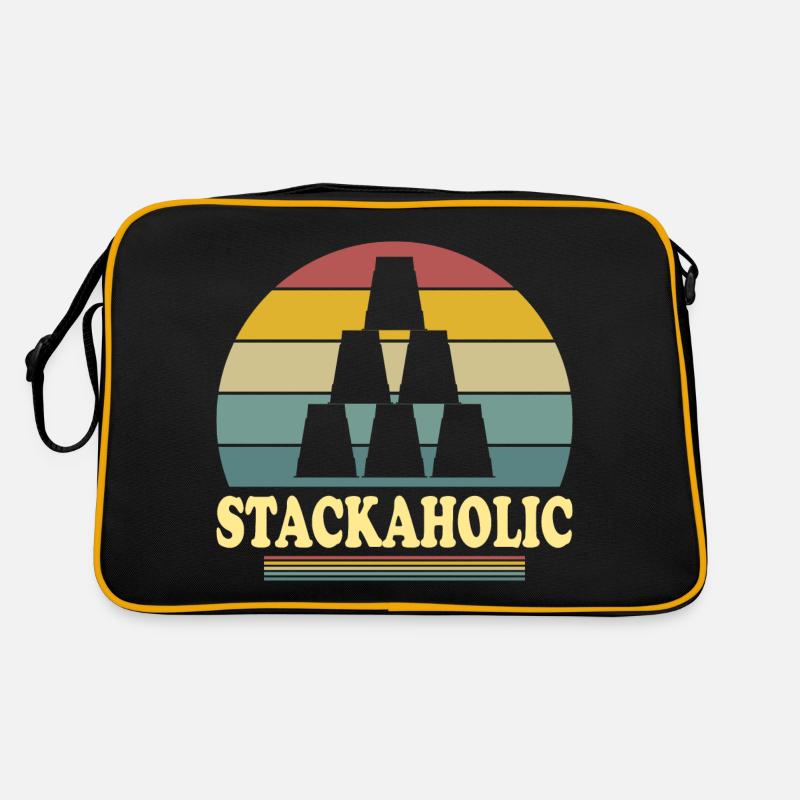 Cup Stacing Stackaholic Sport Stapeln Retro Tasche
