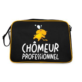 Homme Chômeur Professionnel - Sac Retro - noir/or - Dos