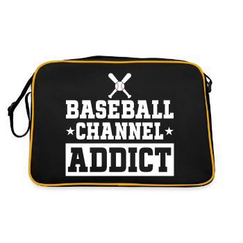 Loves watching baseball games - Retro Bag - black/gold - Back