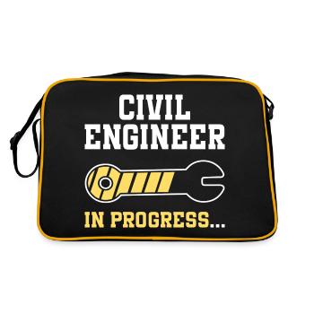 Engineering Future Civil Engineer - Retro Bag - black/gold - Back