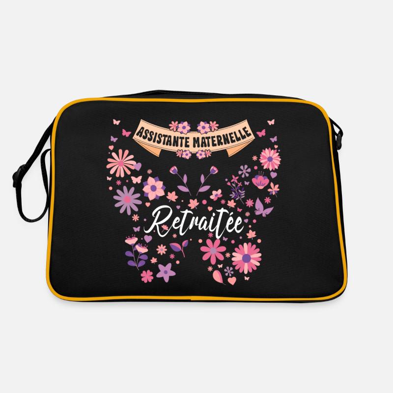 Papillon Assistante Maternelle Retraite Sac Retro