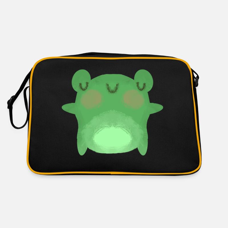 Frosch - Retro Tasche - Schwarz/Gold