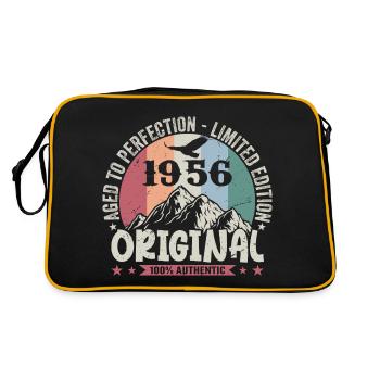 1956 Birthday 1956 Vintage Birthday 1956 - Retro Bag - black/gold - Back