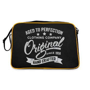 Original 1956 Jahrgang Retro 1956 Geburtstag 1956 - Retro Tasche - Schwarz/Gold - Hinten