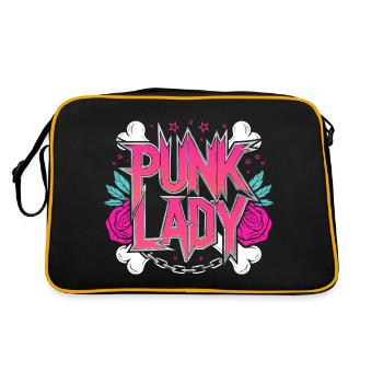 Femme Punk Skateuse Rockeuse Punk - Sac Retro - noir/or - Dos