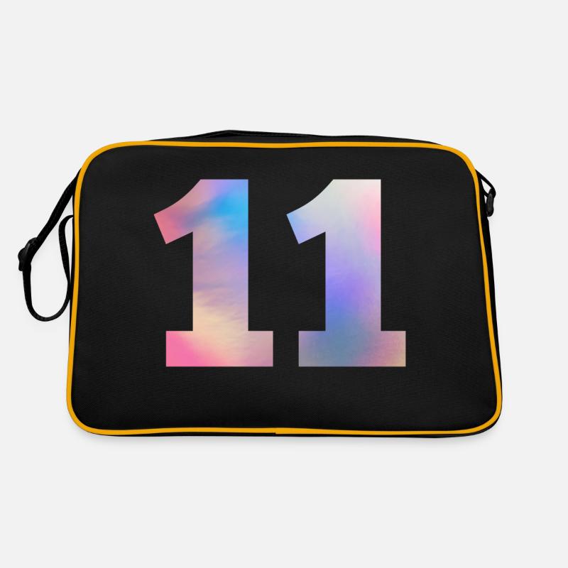 Colorful Number 11 Retro Bag