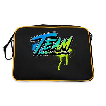 team - Retro Bag - black/gold - Back