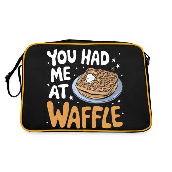 Waffles Breakfast Sweets - Retro Bag - black/gold - Back