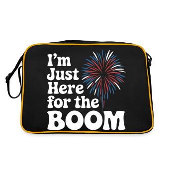 Pyrotechniker Feuerwerk Pyrotechnik - Retro Tasche - Schwarz/Gold - Hinten