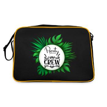 Party Crew mit Palmen Blätter with Palm Leaves - Sac Retro - noir/or - Dos