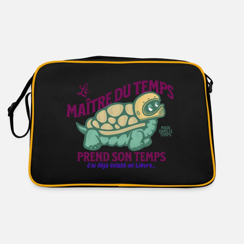 Le Maître du temps, prend son temps - Sac Retro - noir/or