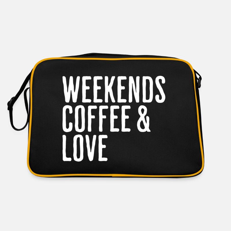 Coffee & Love Weekend Humor Romantic Weekend Retro Bag