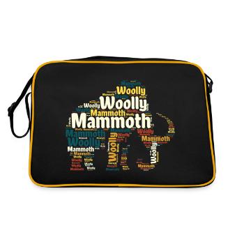 Mammouth Laineux Nuage De Mots Mammouth Homme - Sac Retro - noir/or - Dos