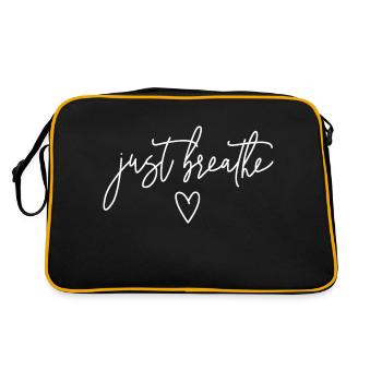 Just Breathe - Retro Bag - black/gold - Back