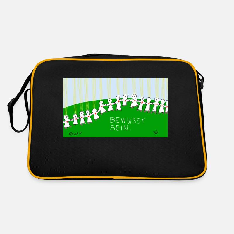 Bewusst sein. Retro Tasche