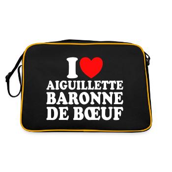 Boucher I Love Aiguillette Baronne De Boeuf - Sac Retro - noir/or - Dos