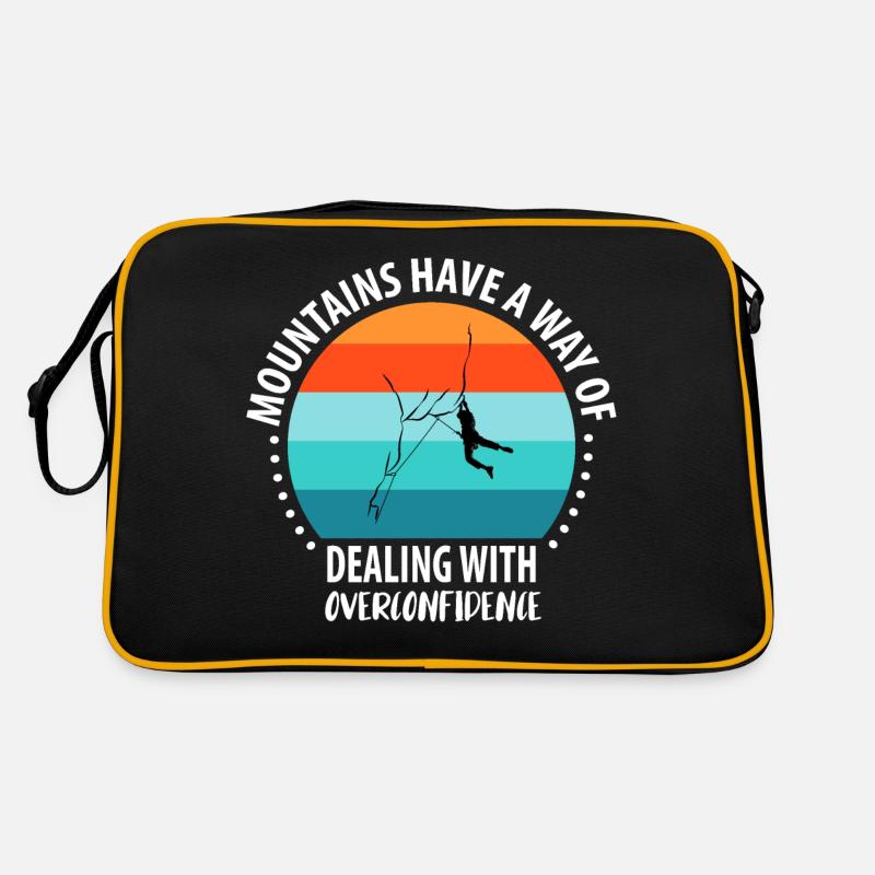 Vintage Bouldern Boulderer Klettern Kletterer Retro Tasche